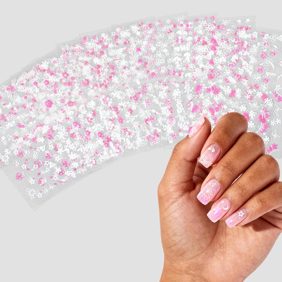 Nail Art Design - 30 Sheets 3D Self Adhesive Floral