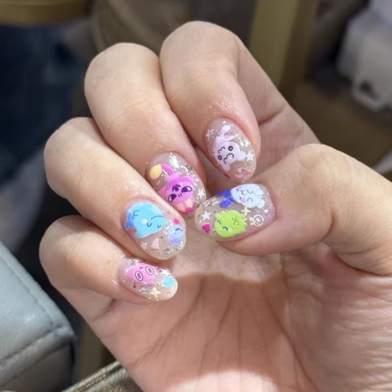 Nail Art Design - Hot Sale Tamagotchi Paradise Happy Garden