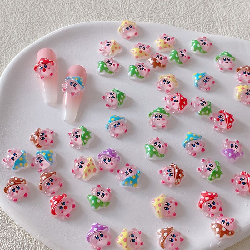 Nail Art Design - 2/10/20pcs Kirby Nail Charms 3D Resin