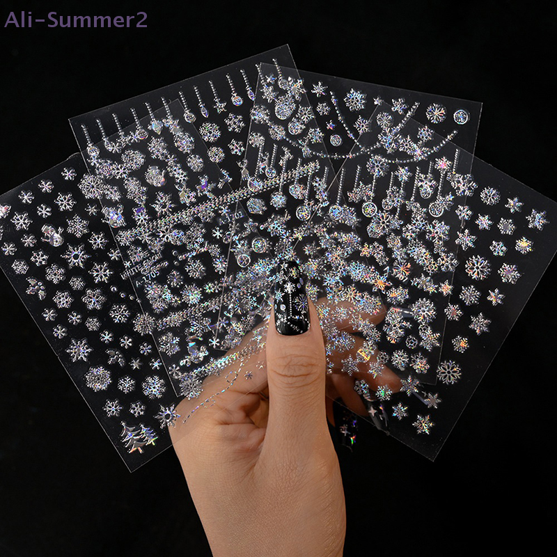 1 Sheet Christmas 5D Relief Go - đánh giá và giá Nail Art Xmas Tree