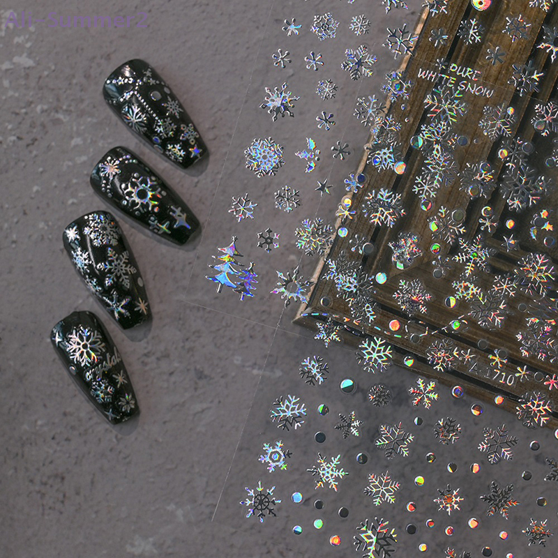 1 Sheet Christmas 5D Relief Go - đánh giá và giá Nail Art Xmas Tree