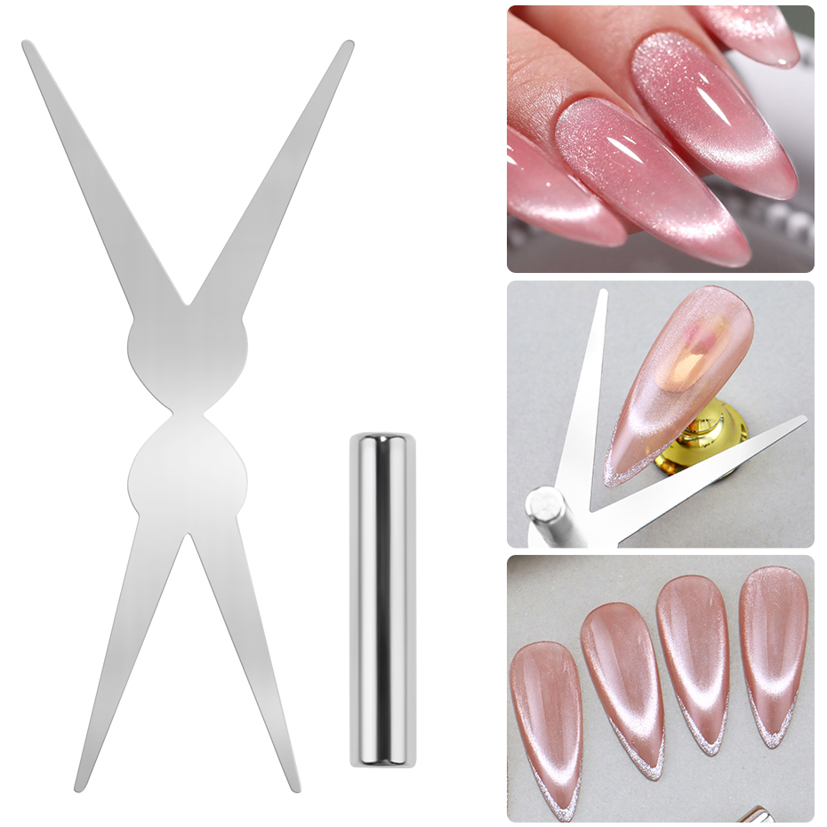 2pcs Cat Eye Magnet Set Double - đánh giá và giá Nail Art Full Color