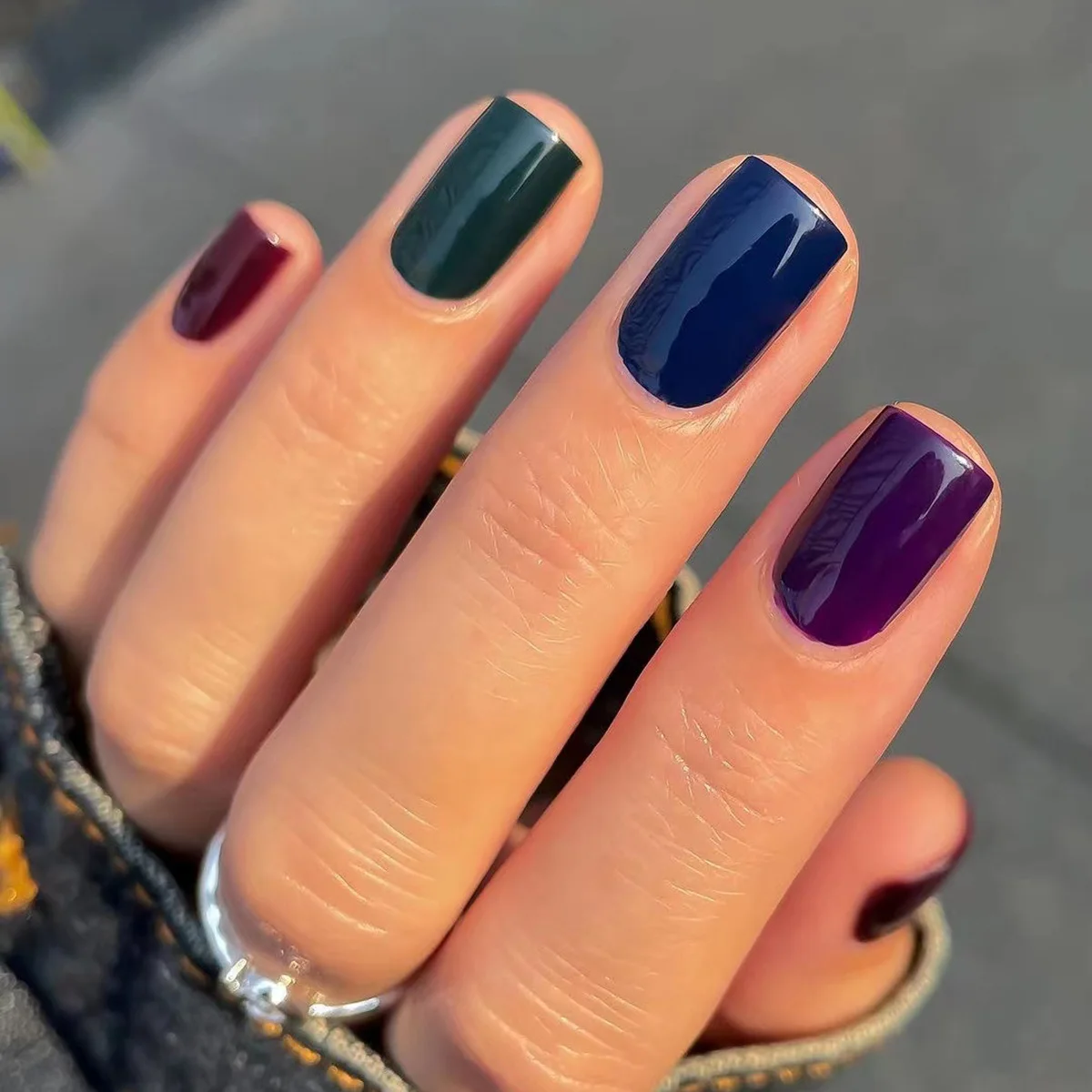 24Pcs/Set Solid Color Wearing  - đánh giá và giá Nail Art Full Color
