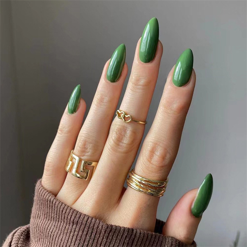 24Pcs/Set Medium Long Solid Co - đánh giá và giá Nail Art Full Color