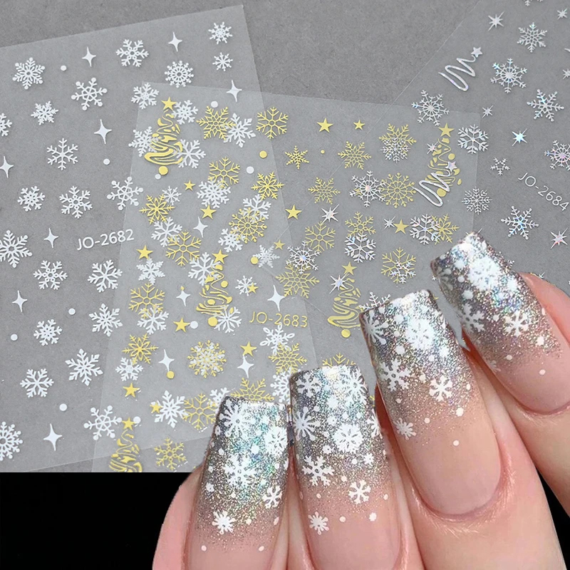 3D Snowflake Nail Art Decals X - đánh giá và giá Nail Art Xmas Tree