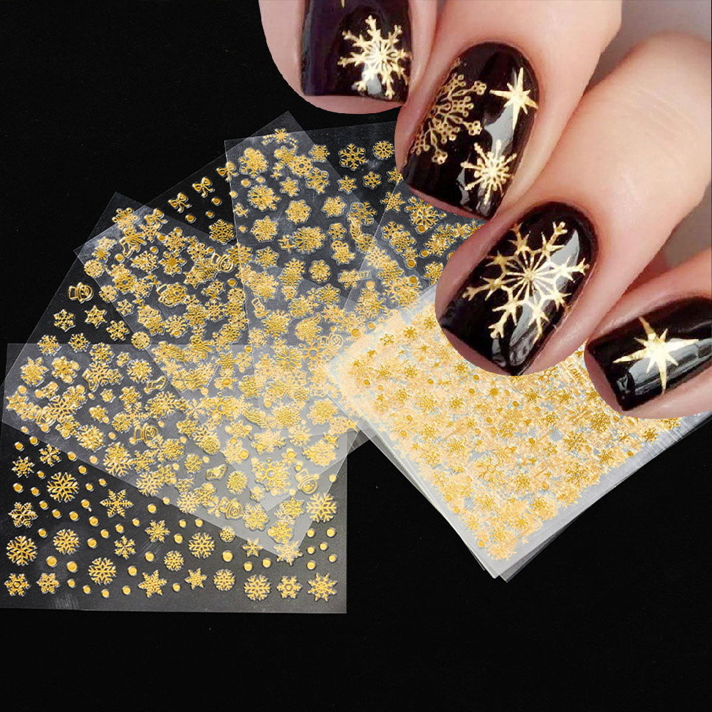 12 Sheets Christmas Nail Art S - đánh giá và giá Nail Art Xmas Tree