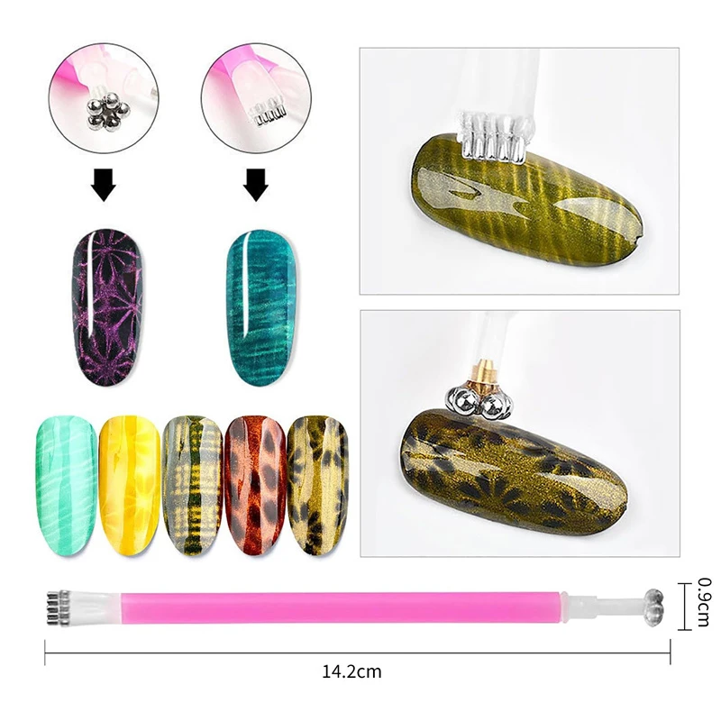 Multi Style Cat Eye Nail Magne - đánh giá và giá Nail Art Full Color