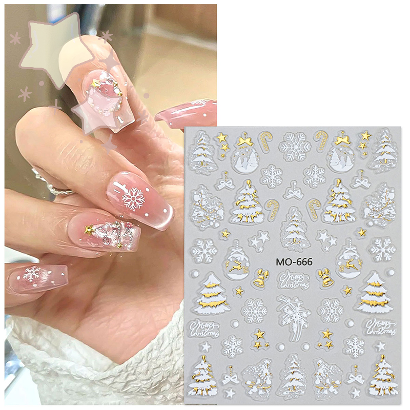 [TW]Gold Christmas Nail Art St - đánh giá và giá Nail Art Xmas Tree