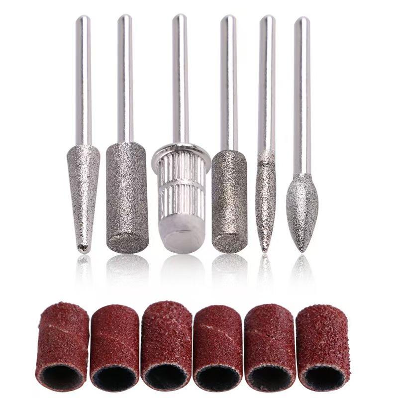6PCS Nail Art Drill Bits and S - đánh giá và giá Nail Art Full Color