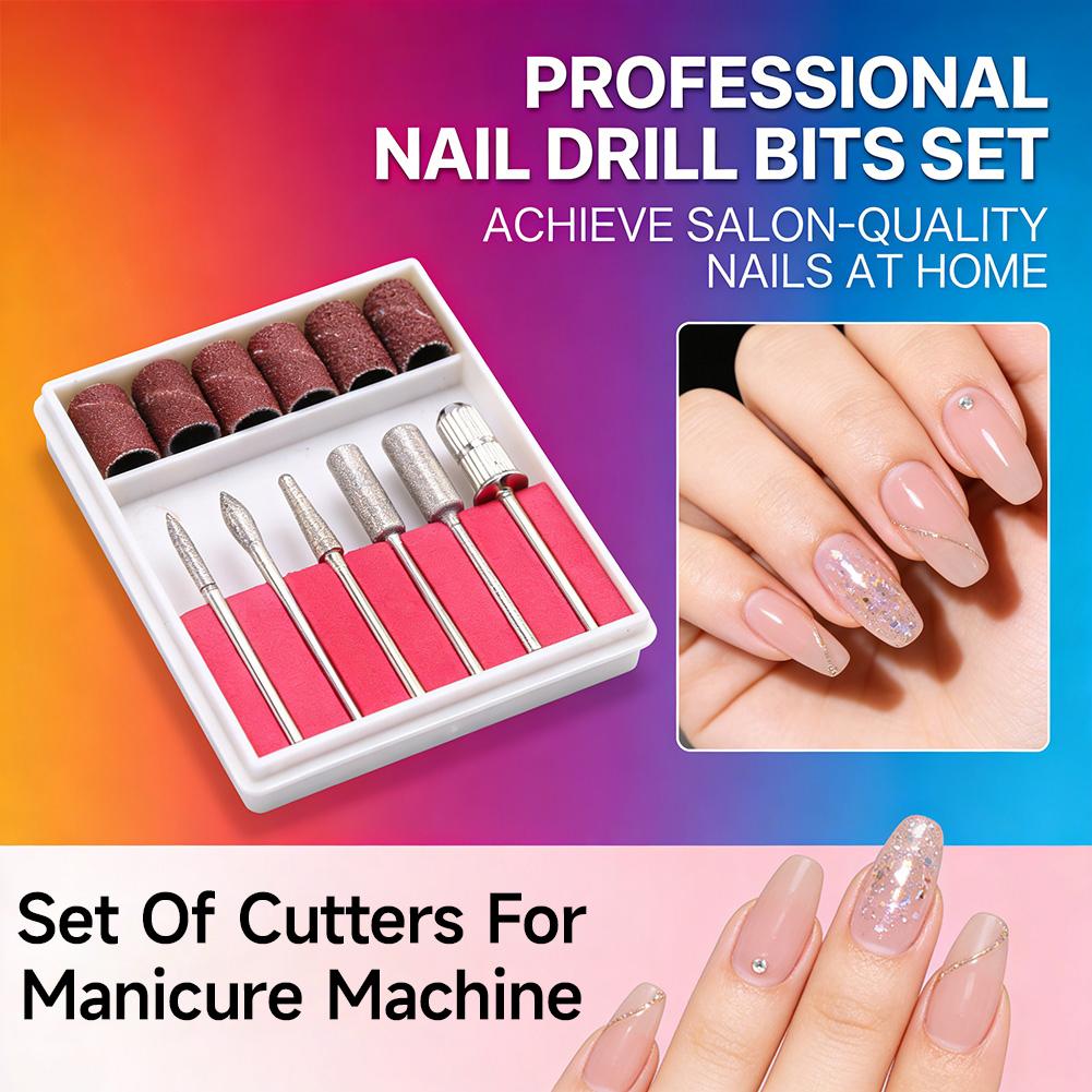 6PCS Nail Art Drill Bits and S - đánh giá và giá Nail Art Full Color