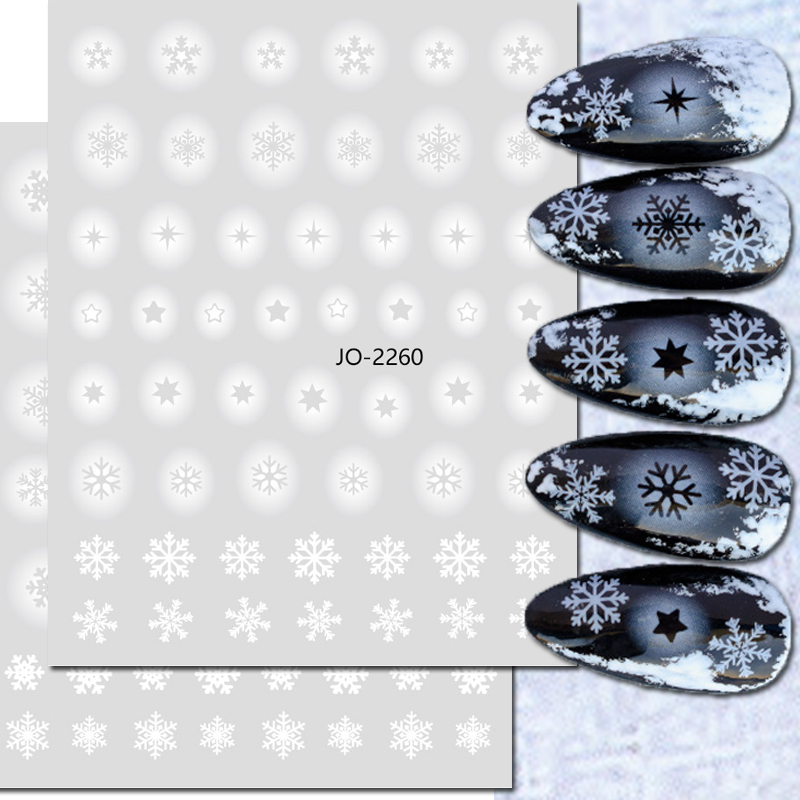 Nail Art 3d Decals White Hollo - đánh giá và giá Nail Art Xmas Tree