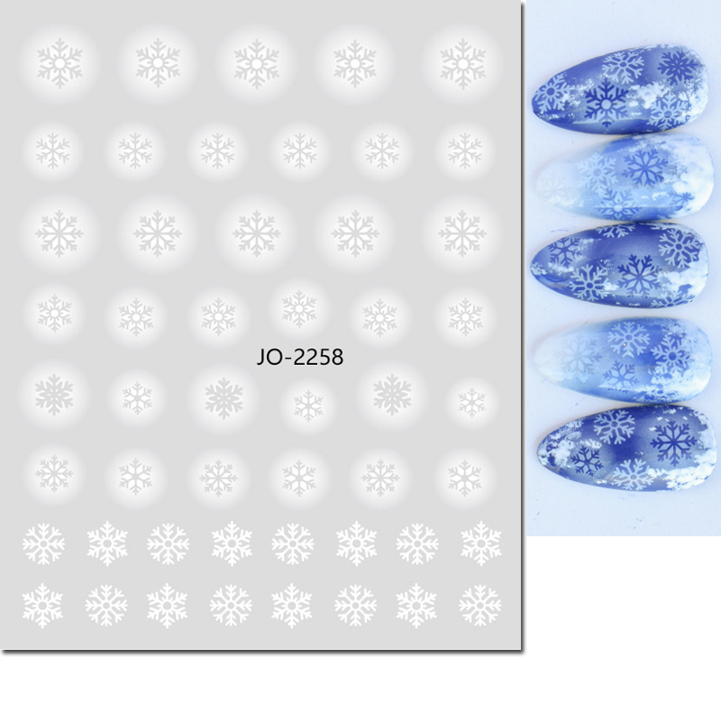 Nail Art 3d Decals White Hollo - đánh giá và giá Nail Art Xmas Tree
