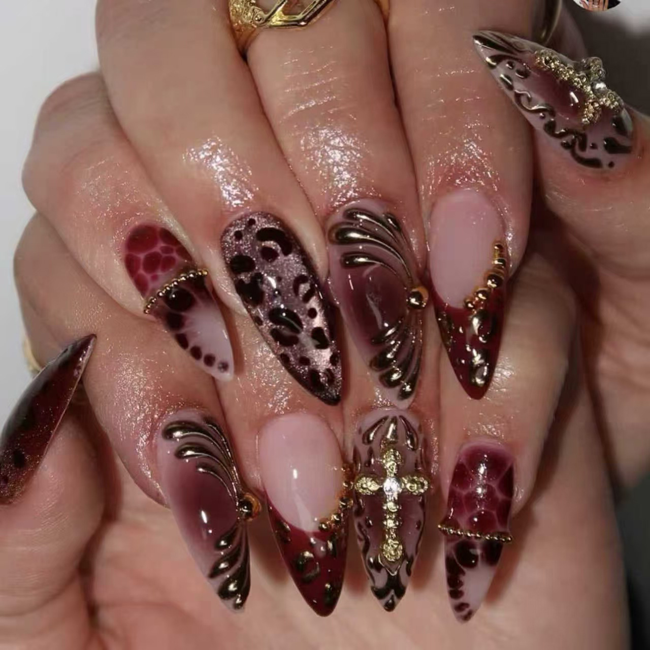 Medium fake nails for women gr - đánh giá và giá Nail Art Design