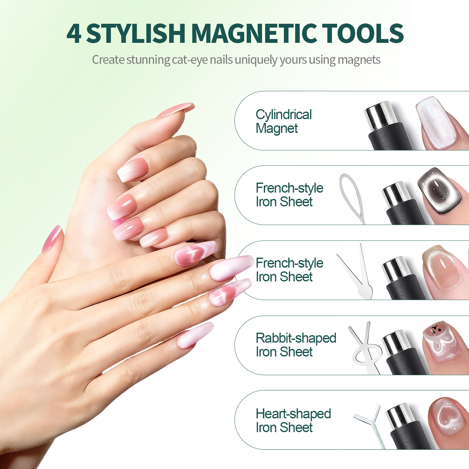 Nailpop Cat Eye Magnet Kit Sil - đánh giá và giá Nail Art Full Color