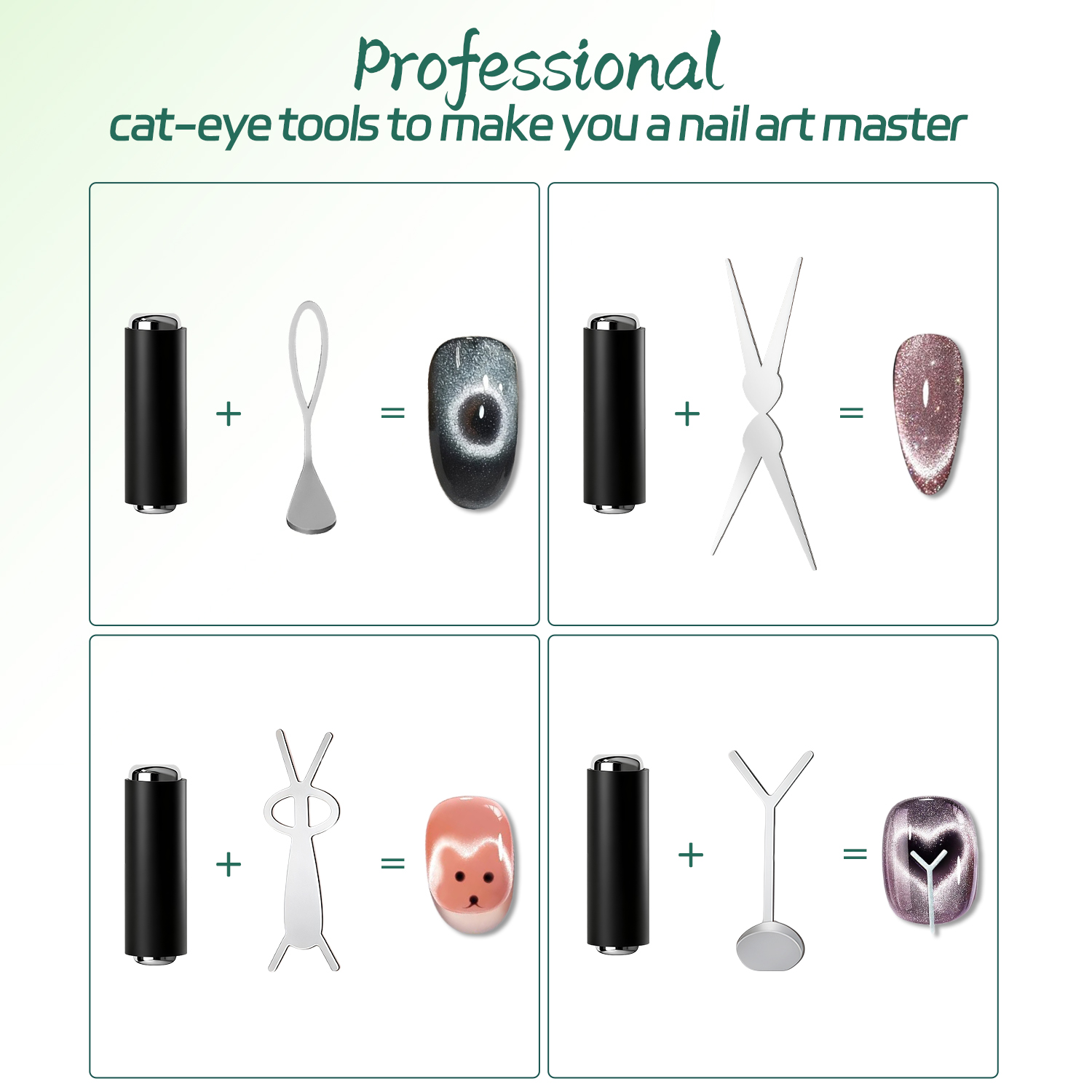 Nailpop Cat Eye Magnet Kit Sil - đánh giá và giá Nail Art Full Color