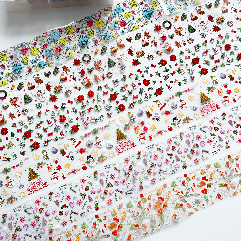 10 Rolls Christmas Nail Art Fo - đánh giá và giá Nail Art Xmas Tree