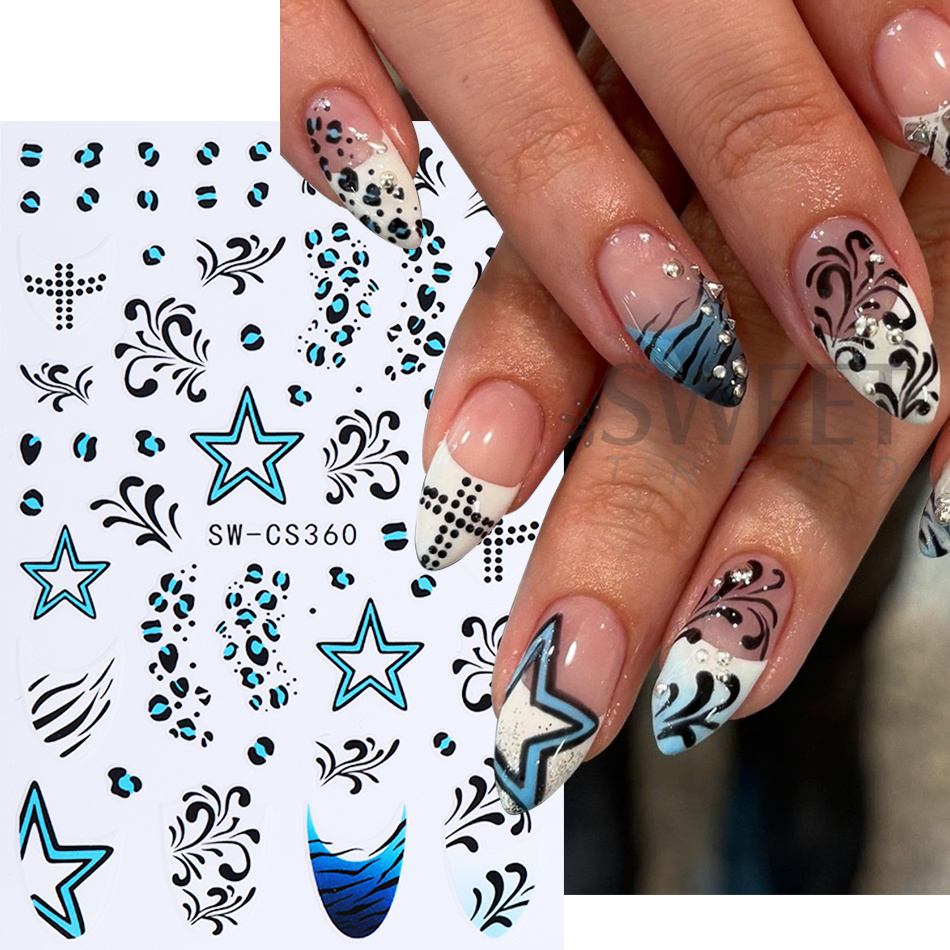 2pcs Leopard Print Nail Sticke - đánh giá và giá Nail Art Leopard