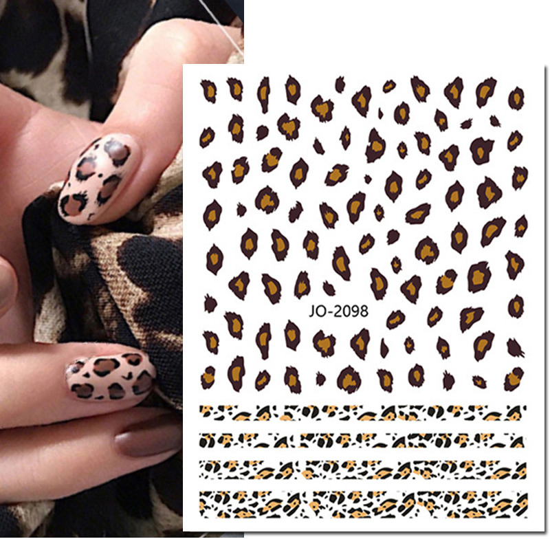 Nail Art 3d Decals Pink Blue B - đánh giá và giá Nail Art Leopard