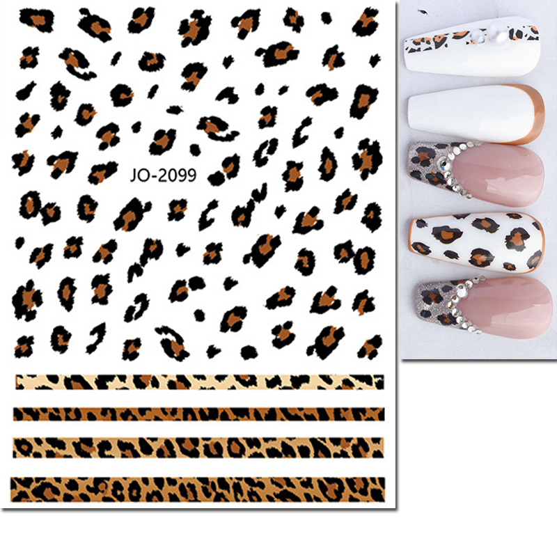 Nail Art 3d Decals Pink Blue B - đánh giá và giá Nail Art Leopard