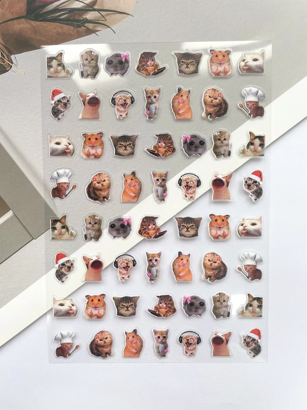 Mini Pvc Funny Cat Poster Good - đánh giá và giá Nail Art Design