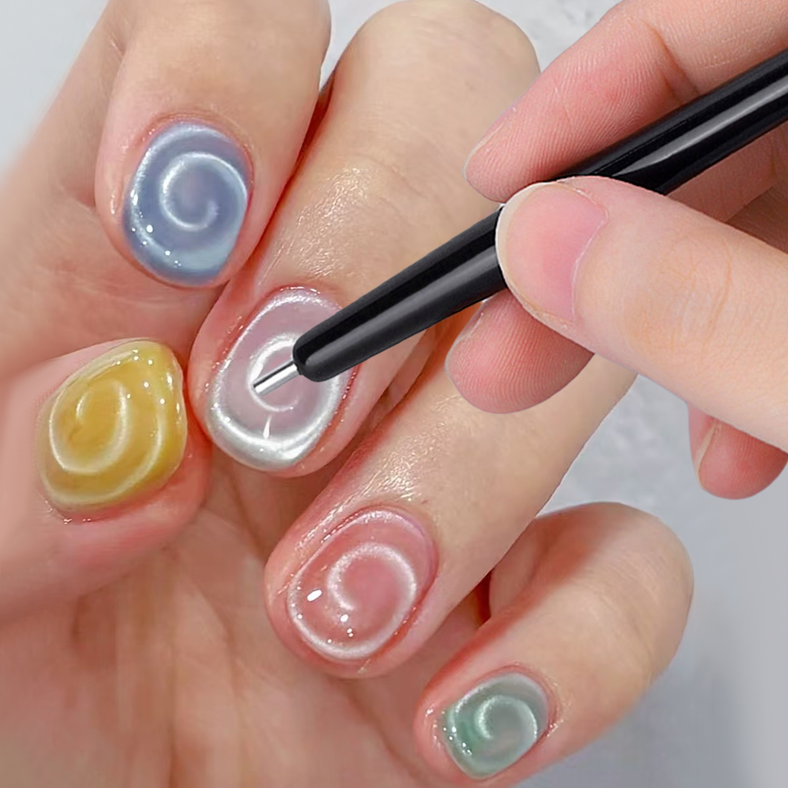 14pcs Cat Eye Nail Magnet Set  - đánh giá và giá Nail Art Full Color