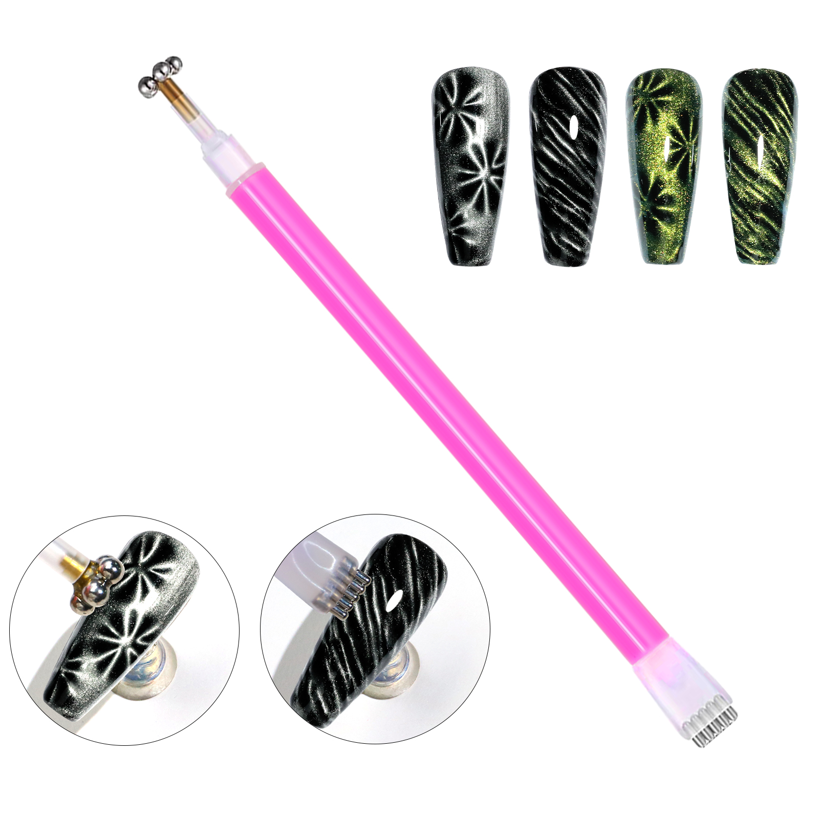 14pcs Cat Eye Nail Magnet Set  - đánh giá và giá Nail Art Full Color