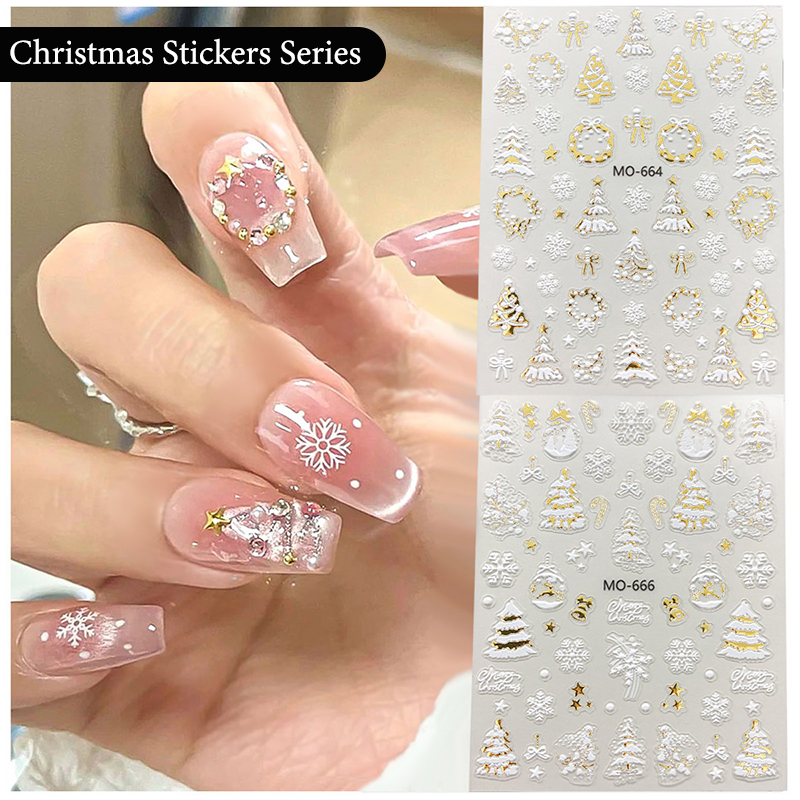 Snowman Star Sliders Cartoon D - đánh giá và giá Nail Art Xmas Tree